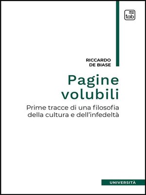 cover image of Pagine volubili
